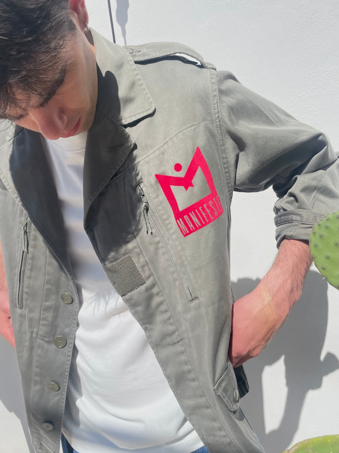 Veste vintage “Taureau Solaire” – Édition Unique
